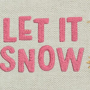 Fichier de broderie Noël Let it snow