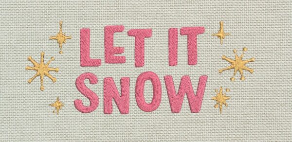 Fichier de broderie Noël Let it snow